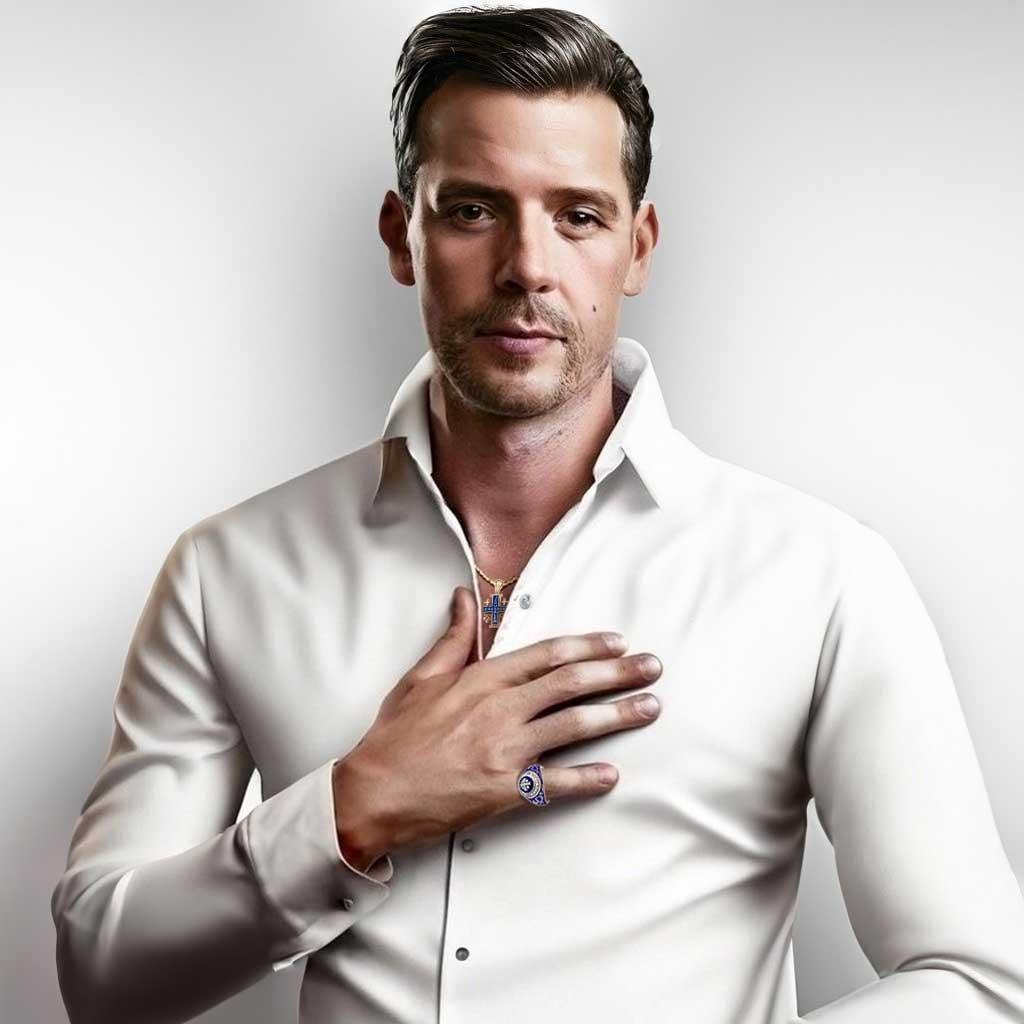 14k-gold-halo-christian-signet-ring-with-35-diamonds-and-blue-enamel-7-22762218389559 - bluewhiteshop