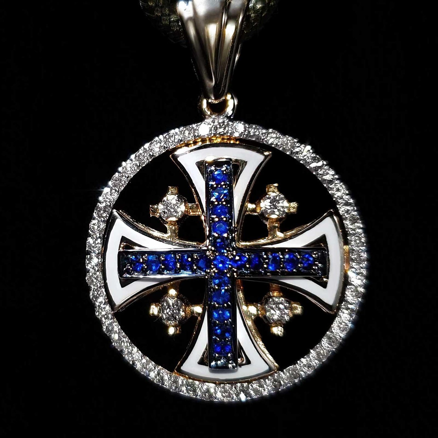 14k-gold-jerusalem-cross-round-pendant-with-sapphires-and-diamonds-6-22763082448951 - bluewhiteshop