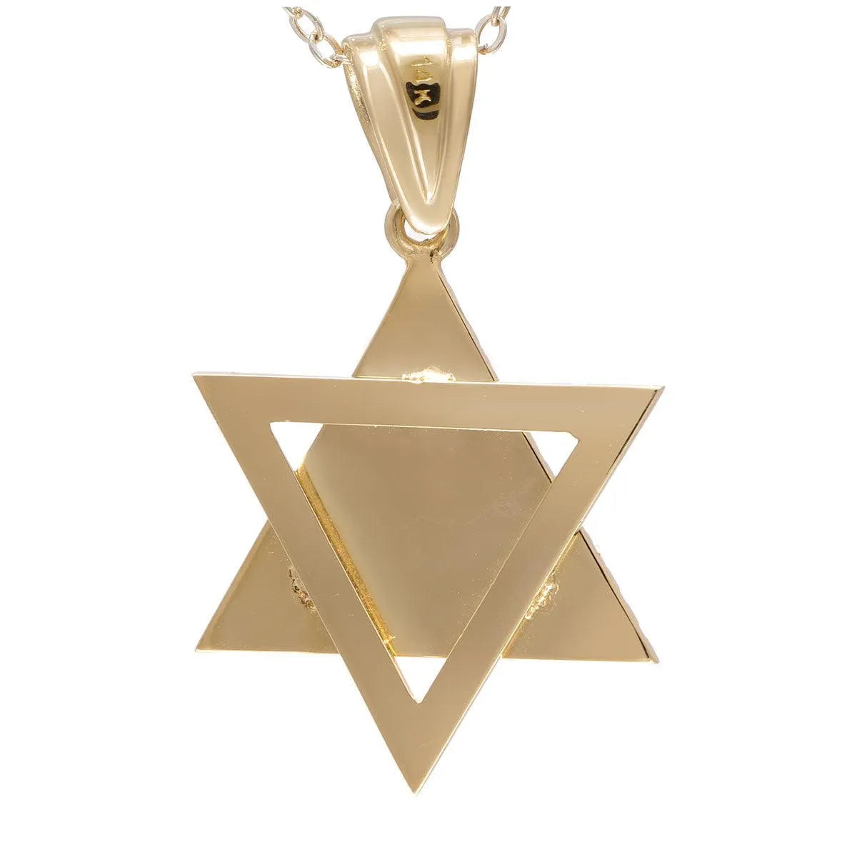 gold Star of David Necklace