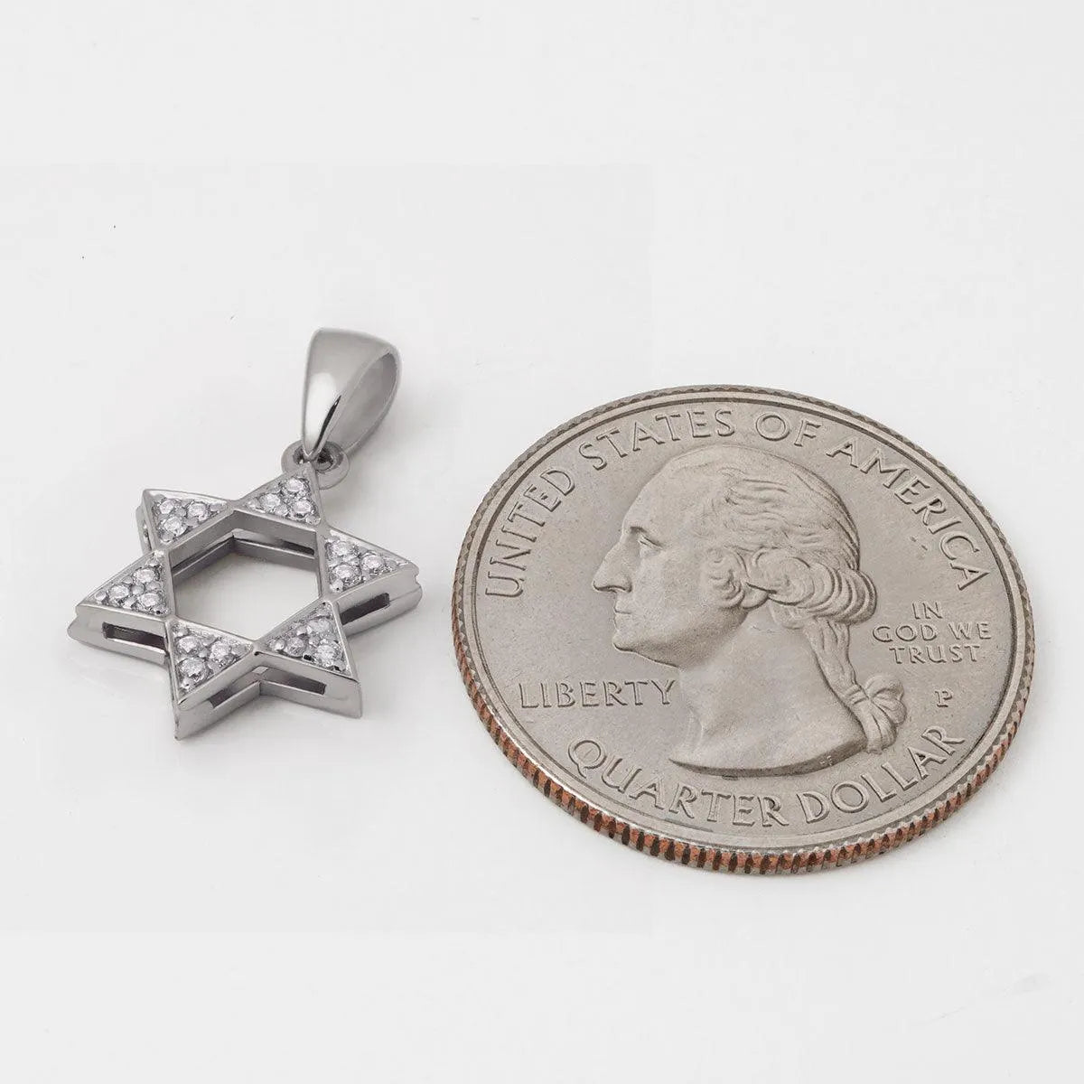 14k-white-and-yellow-gold-star-of-david-necklace-with-18-diamonds-7 - bluewhiteshop