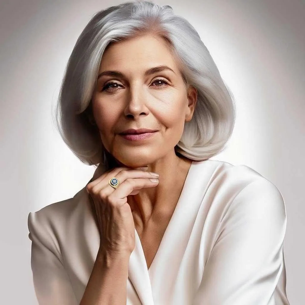 14K Yellow Gold Star of David Ring with 37 Diamonds & Blue Enamel - bluewhiteshop