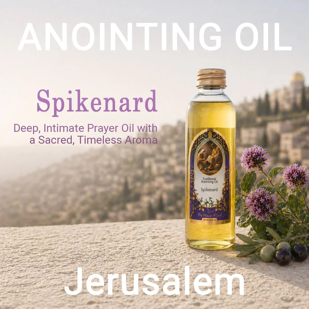 Anointing Oil Spikenard 250ml – Deep, Intimate Prayer Oil with a Sacred, Timeless Aroma