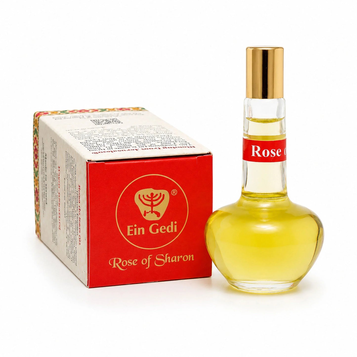 Rose of Sharon anointing oil box with Blessing from Jerusalem text