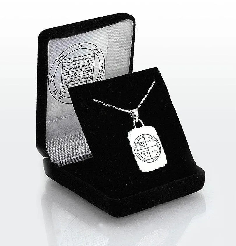 Against Evil Eye King Solomon Seal Pendant | Kabbalah Amulet - bluewhiteshop