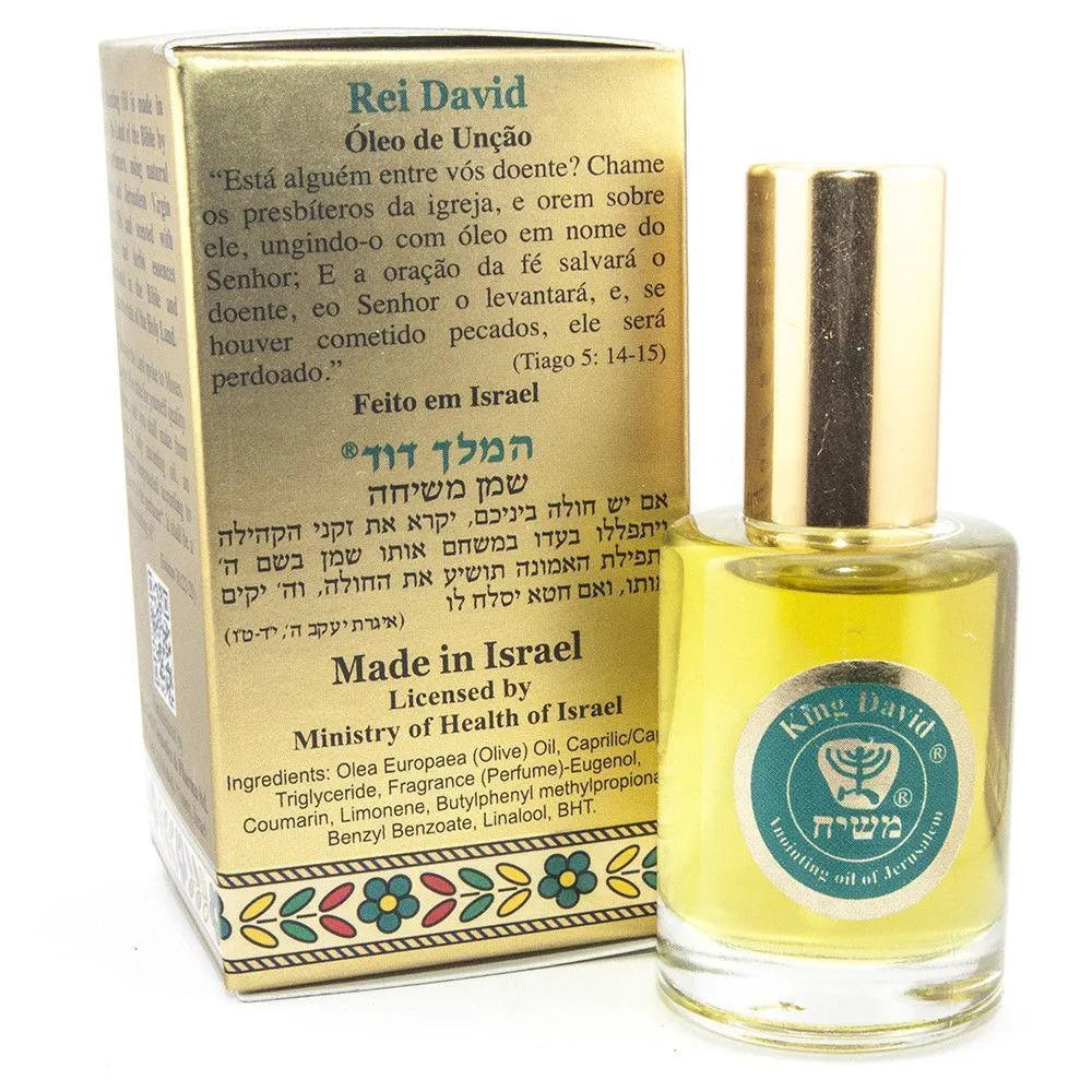 Anointing Oil King David Blessing from Jerusalem 0.4 fl.oz by Ein Gedi - bluewhiteshop