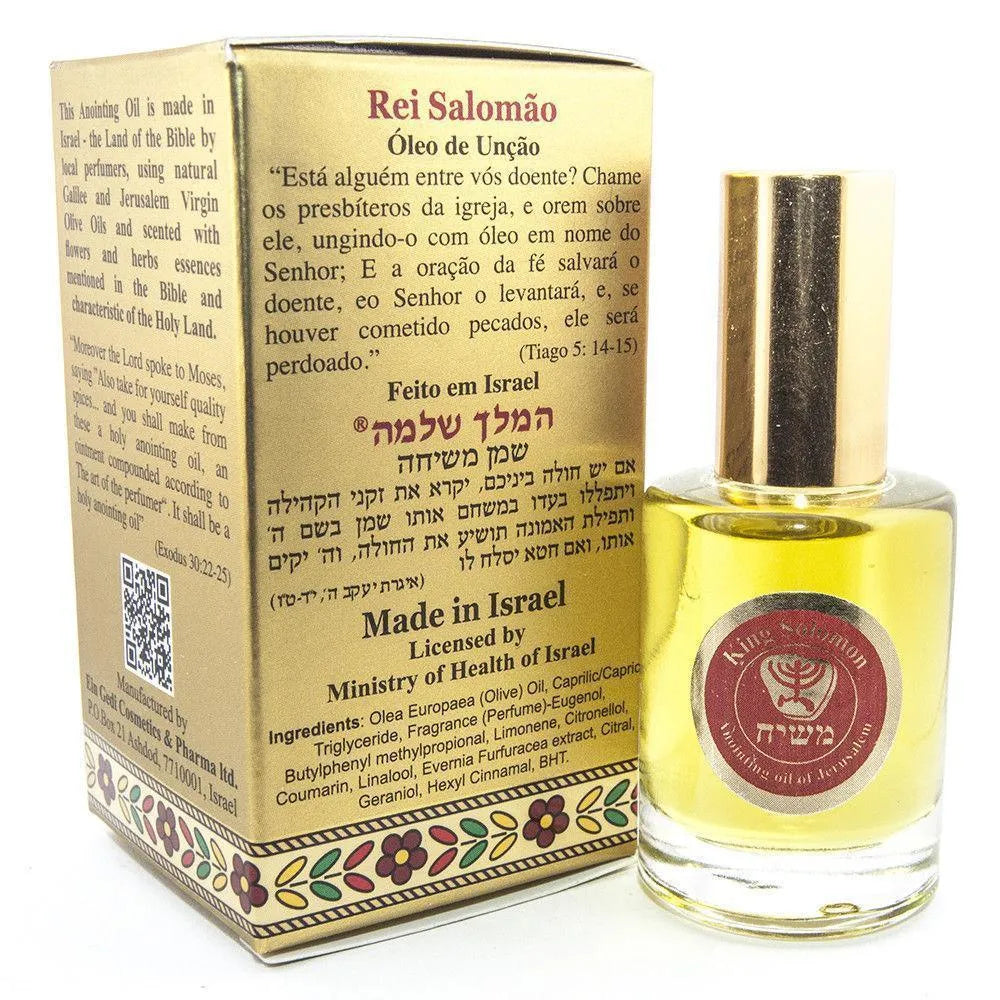 Anointing Oil King Solomon Blessing from Jerusalem 0.4 fl.oz by Ein Gedi - bluewhiteshop