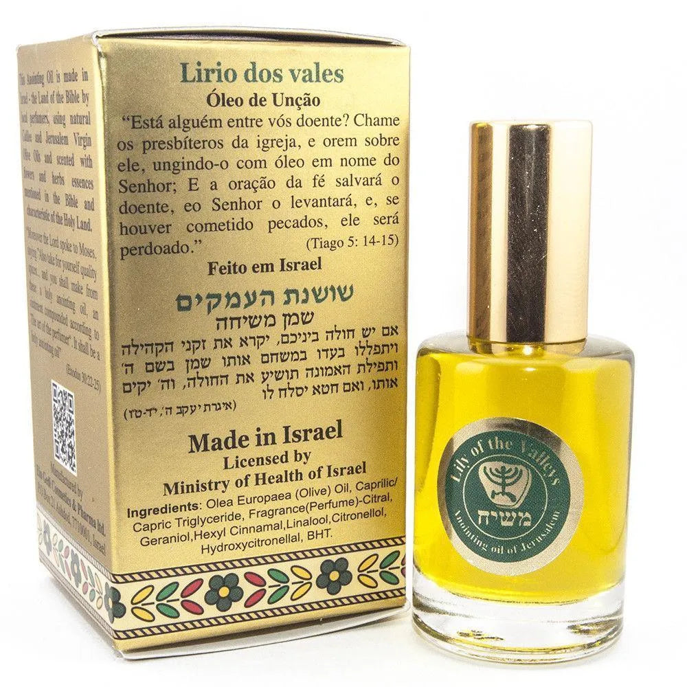 Anointing Oil Lily of the Valleys Blessing from Jerusalem 0.4 fl.oz by Ein Gedi - bluewhiteshop
