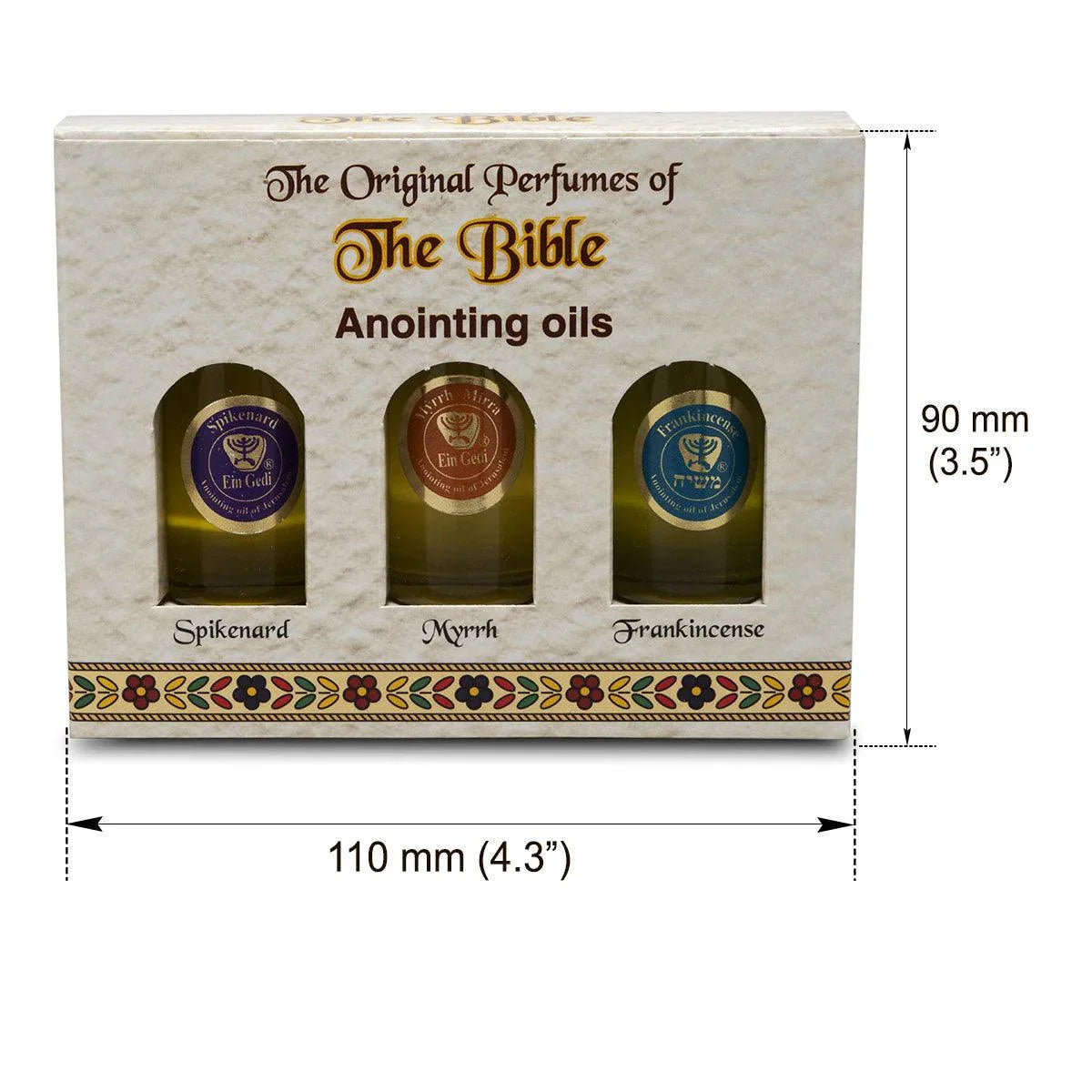 Anointing Oils Set: Spikenard, Myrrh, Frankincense - bluewhiteshop