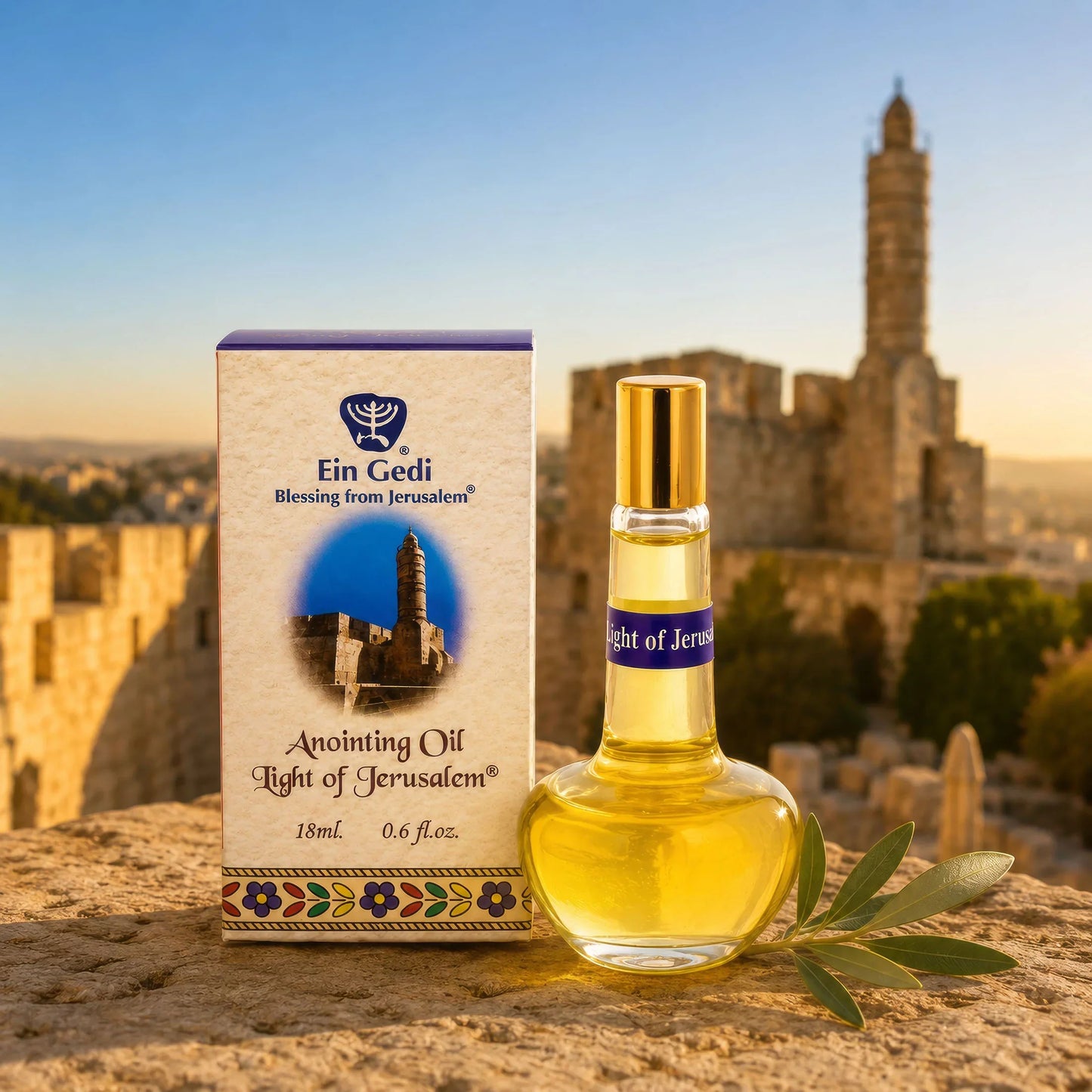 anointing oil by Ein Gedi Light of Jerusalem Blessing from Jerusalem