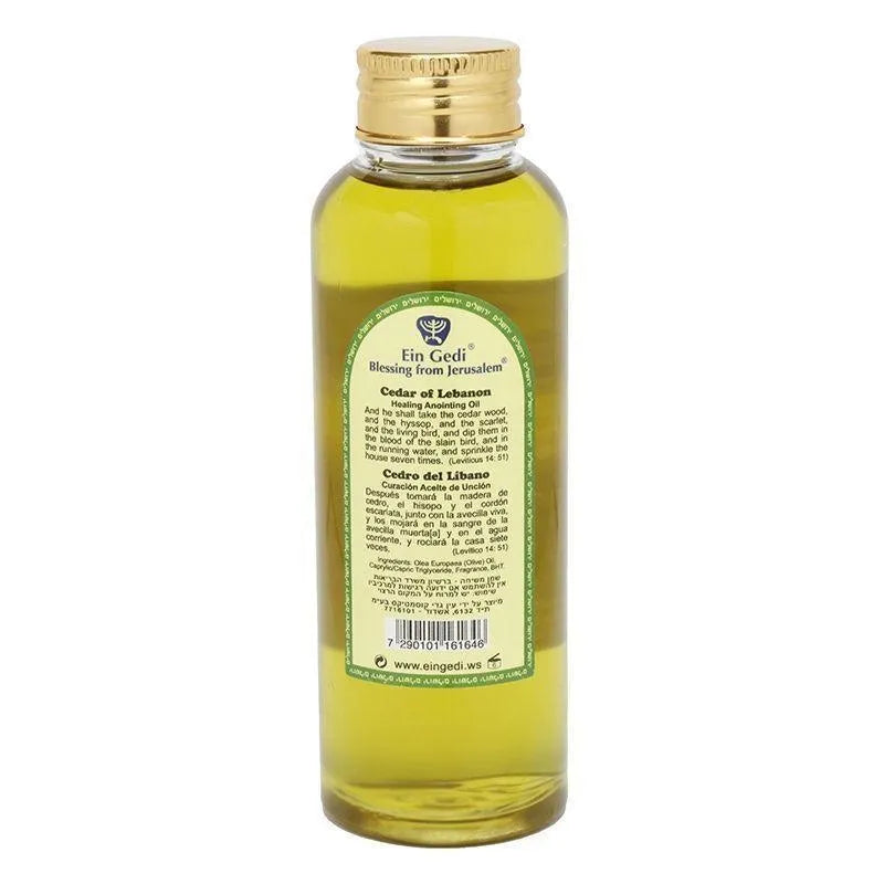 Cedar of Lebanon Anointing Oil Blessing from Jerusalem 100ml by Ein Gedi - bluewhiteshop