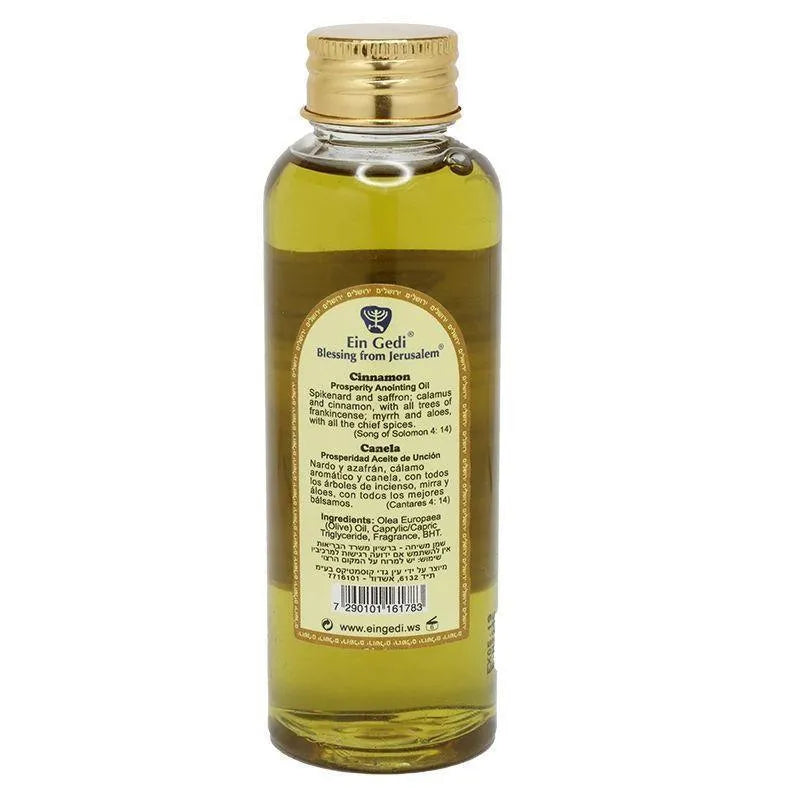 Cinnamon Anointing Oil Blessing from Jerusalem 100ml by Ein Gedi - bluewhiteshop