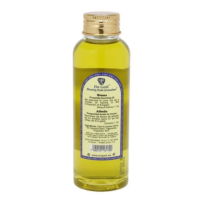 Henna Anointing Oil Blessing from Jerusalem 100ml by Ein Gedi - bluewhiteshop