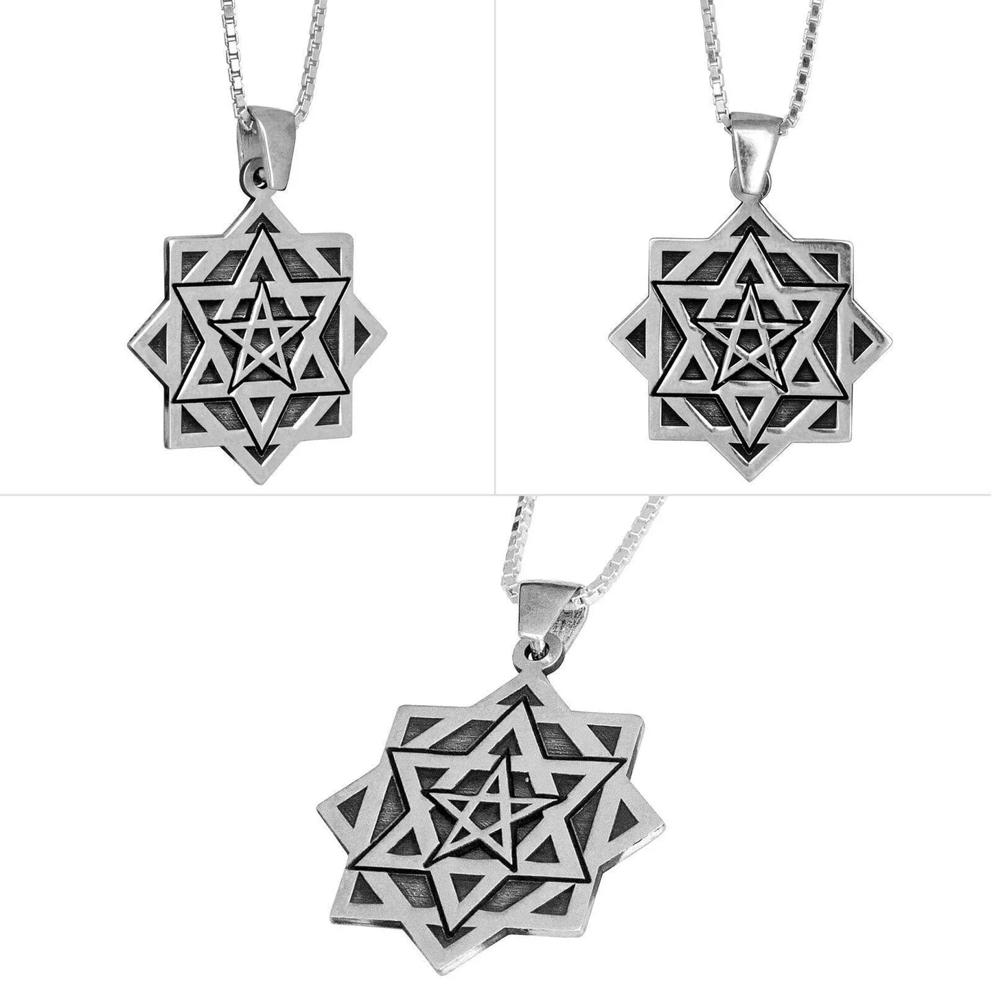 Kabbalah Amulets Pendant Eve’s Rectification Tikun Hava Sterling Silver Tikkun Chava - bluewhiteshop