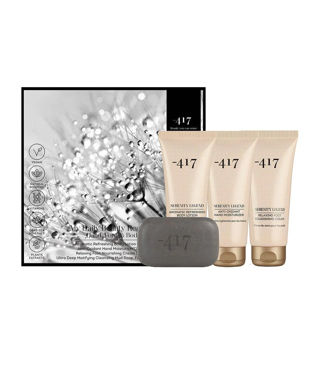 Minus 417 Dead Sea Cosmetics My Daily Beauty Regimen Hand, Foot & Body Kit - bluewhiteshop