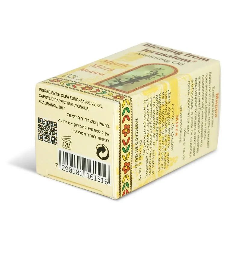 Myrrh Anointing Oil Blessing from Jerusalem 10ml by Ein Gedi - bluewhiteshop