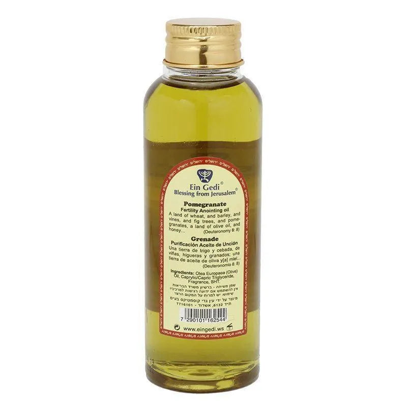 Pomegranate Anointing Oil Blessing from Jerusalem 100ml by Ein Gedi - bluewhiteshop