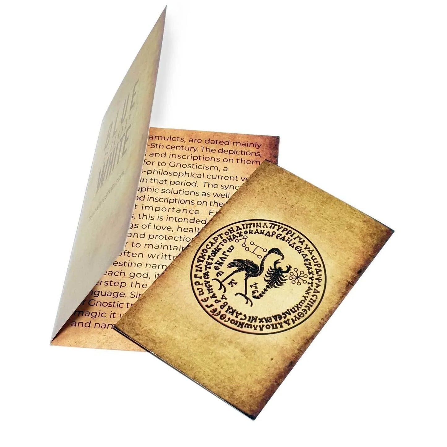 Unique amulet based on Ancient Gnostic Talisman for Health & Strength - bluewhiteshop