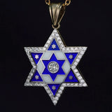 14_goldStarofDavidNecklacewithDiamondsandEnamel_2 - bluewhiteshop