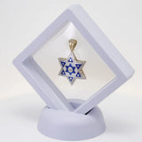 14_goldStarofDavidNecklacewithDiamondsandEnamelbox - bluewhiteshop