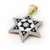 14_yellowgoldStarofDavidNecklacewithDiamondsandEnamel - bluewhiteshop