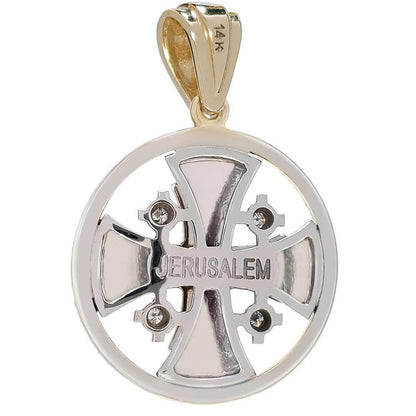 14k-gold-diamond-circle-necklaces-jerusalem-cross-6-variants-of-color-2-22813790437431 - bluewhiteshop