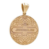 14K Yellow Gold Tree of Life Diamond necklace from Jerusalem - bluewhiteshop