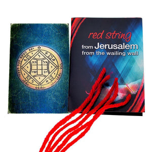 5 Red String Bracelets blessed in Jerusalem W/ King Solomon Love Seal - bluewhiteshop