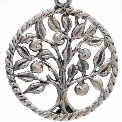 925 Silver Oxidized Tree of Life Necklace - bluewhiteshop