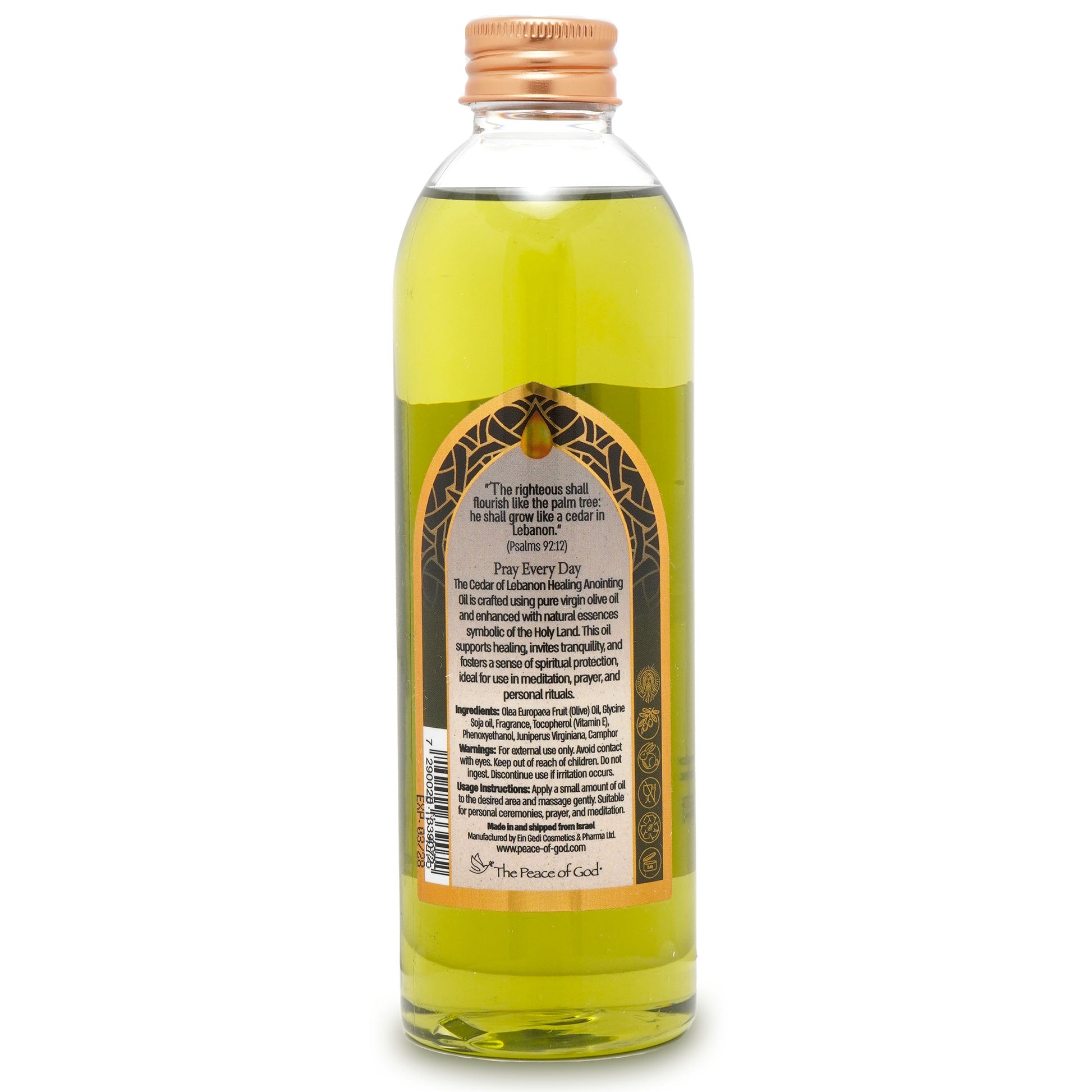 Anointing Oil Cedar of Lebanon 250ml – Strong, Grounding Prayer Oil with a Deep Wood Aroma