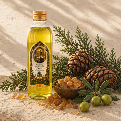 Anointing Oil Cedar of Lebanon 250ml – Strong, Grounding Prayer Oil with a Deep Wood Aroma