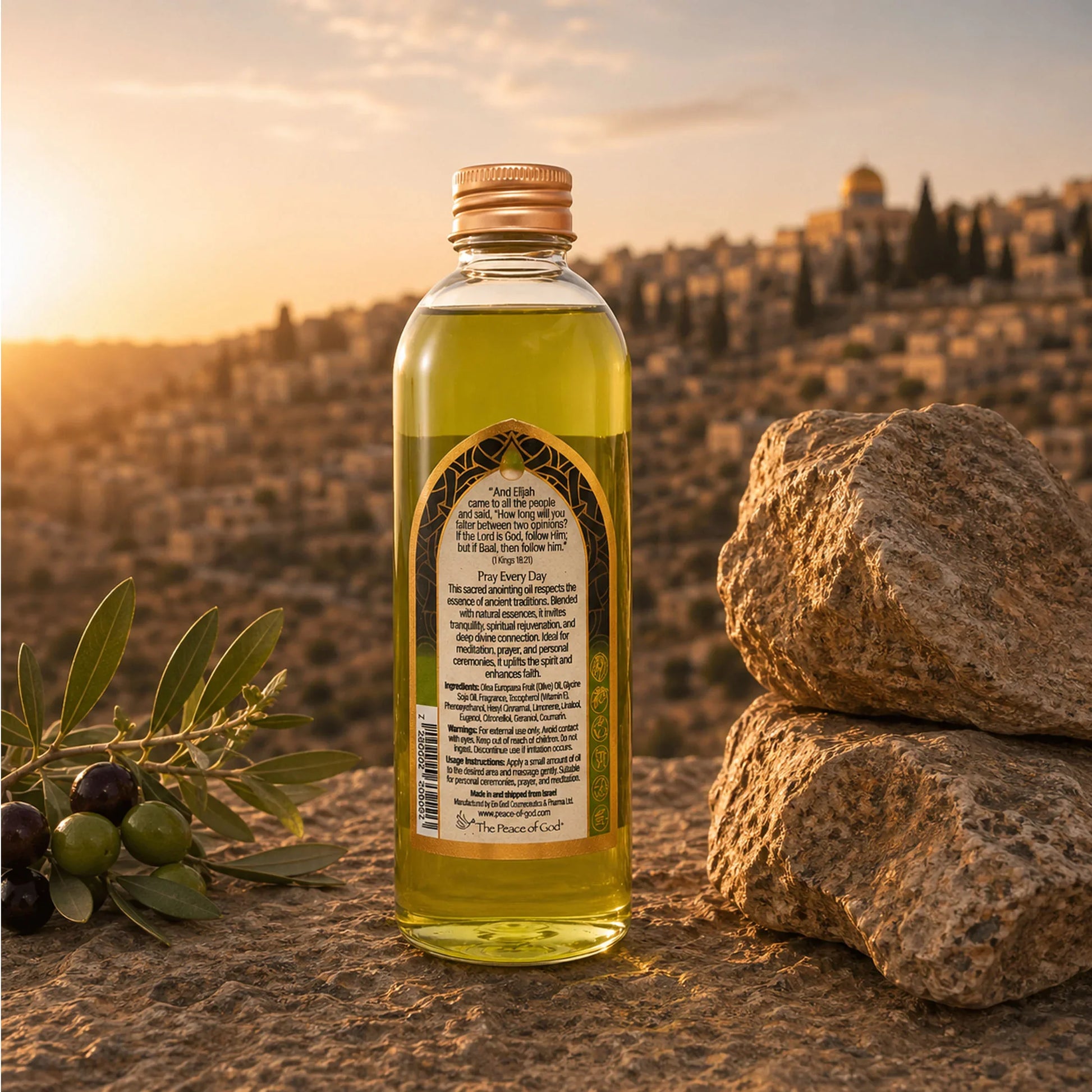 Anointing Oil Elijah 250ml – Strong, Focused Prayer Oil with a Prophetic Character