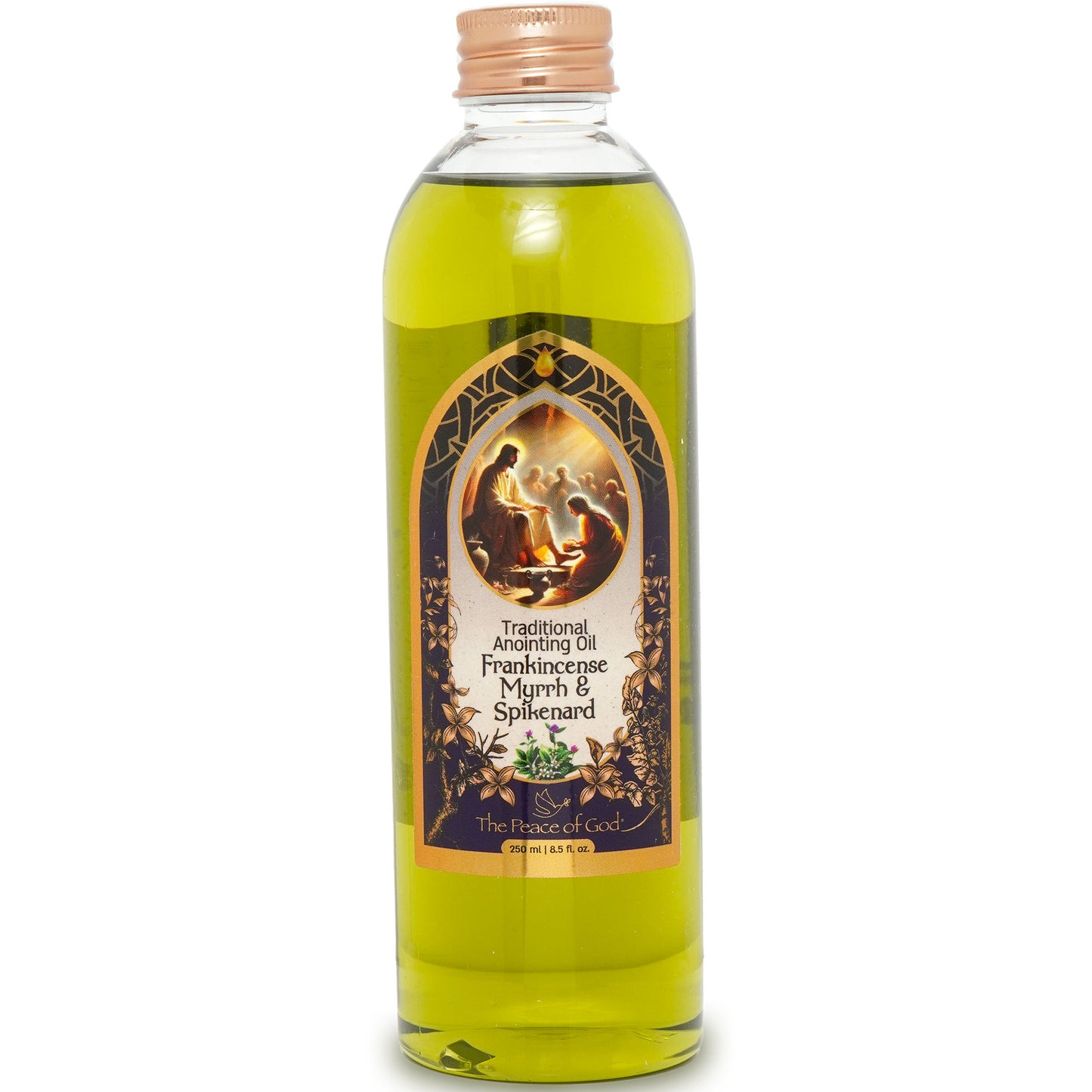 Anointing Oil Frankincense, Myrrh and Spikenard 250ml – Rich, Layered Prayer Oil with a Deep Sacred Blend