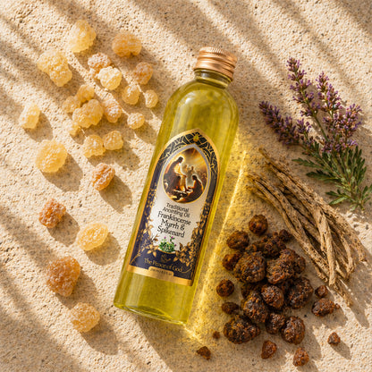 Anointing Oil Frankincense, Myrrh and Spikenard 250ml – Rich, Layered Prayer Oil with a Deep Sacred Blend