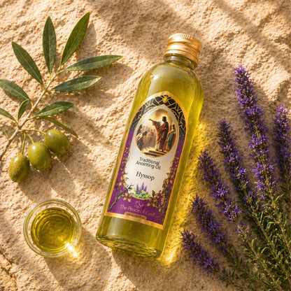 Anointing Oil Hyssop 250ml – Fresh, Cleansing Prayer Oil with a Clear Herbal Note