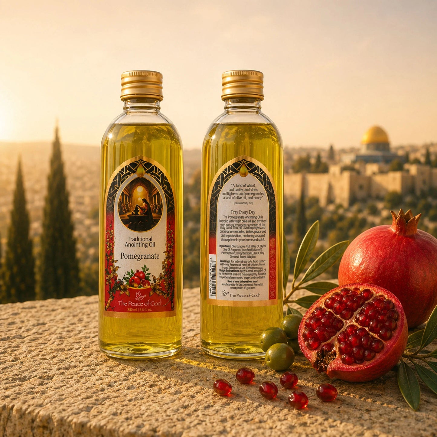 Anointing Oil Pomegranate 250ml – Deep, Warm Prayer Oil with a Rich Biblical Symbolism