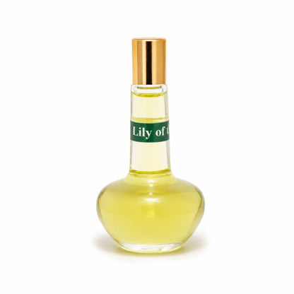 Lily of the Valleys anointing oil bottle with golden cap, 18 ml