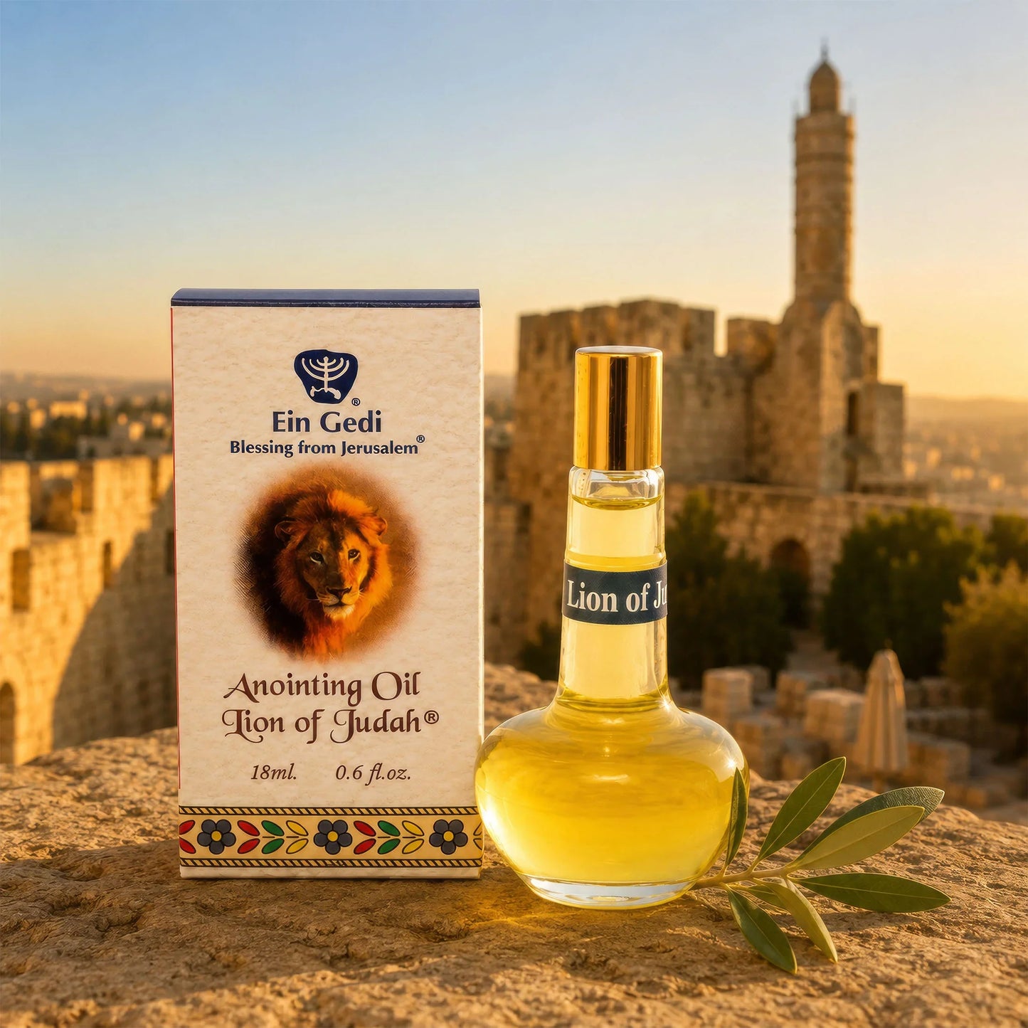 Lion of Judah prayer oil made in Israel, 18 ml