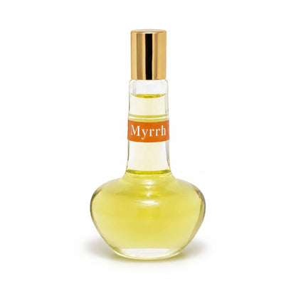 Myrrh anointing oil bottle with golden cap, 18 ml