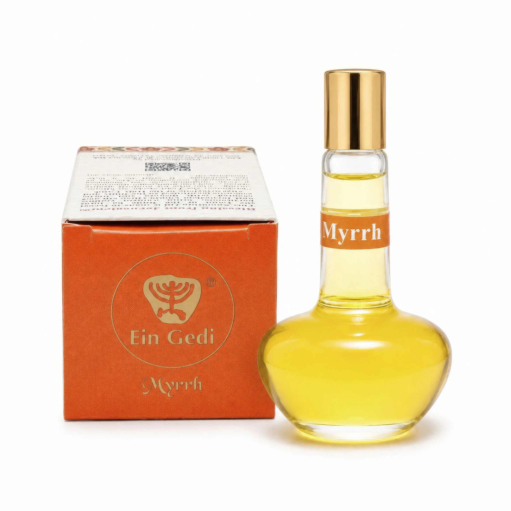 Myrrh anointing oil box with Blessing from Jerusalem text