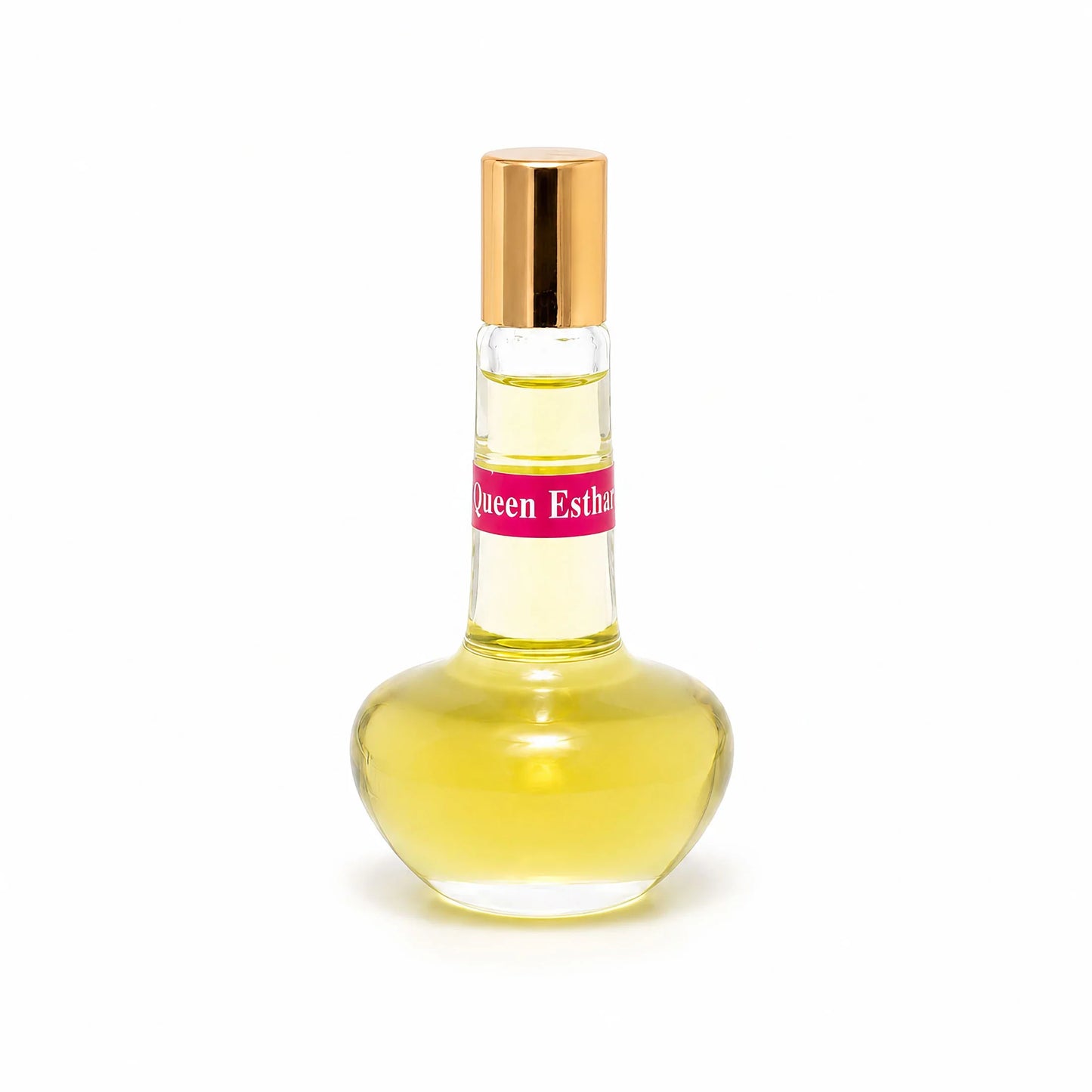 Queen Esther anointing oil bottle with golden cap, 18 ml