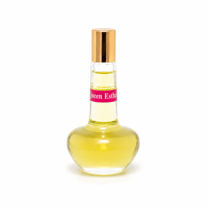 Queen Esther anointing oil bottle with golden cap, 18 ml
