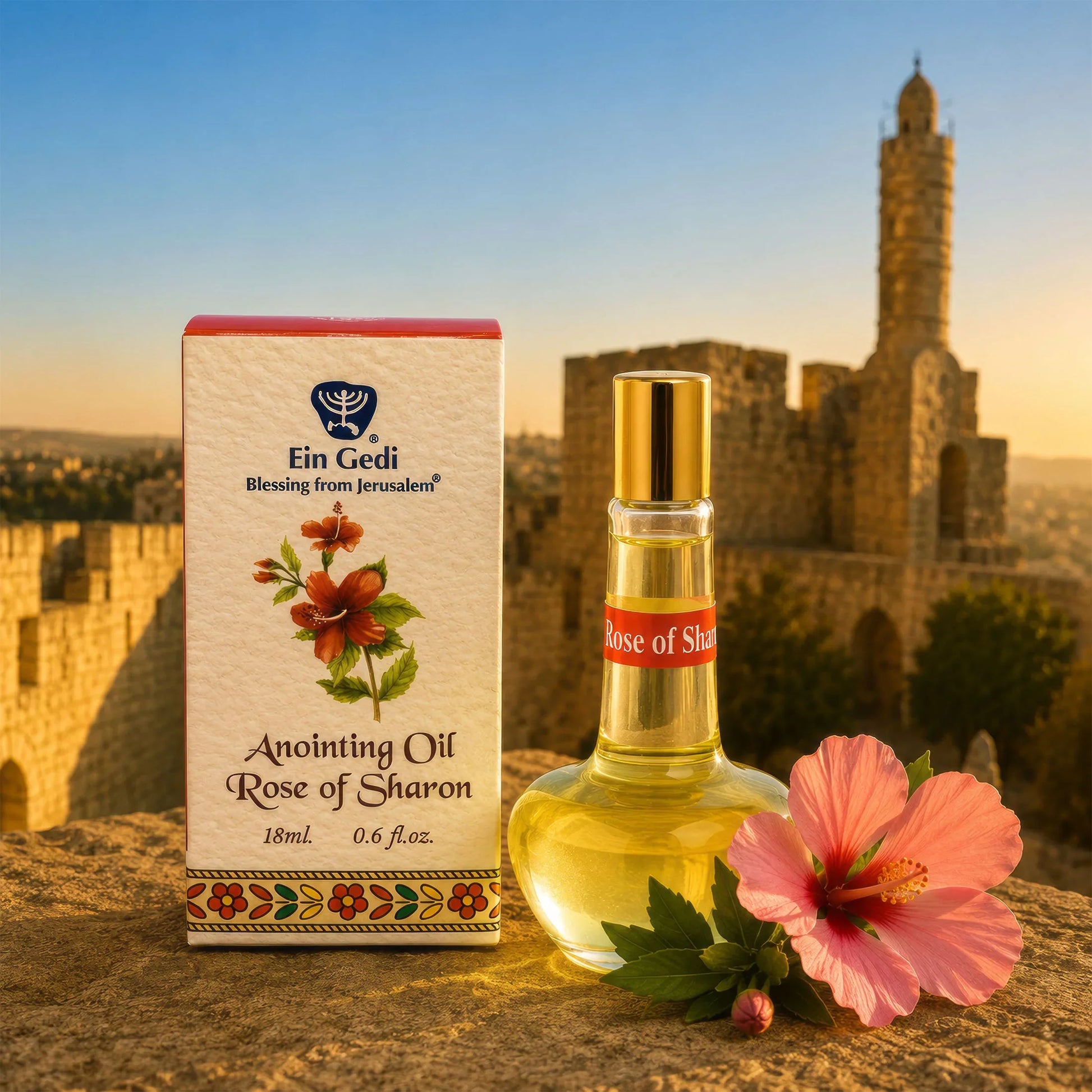 Rose of Sharon Christian anointing oil from the Holy Land