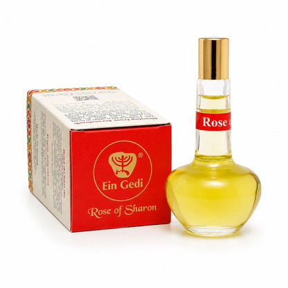 Rose of Sharon anointing oil box with Blessing from Jerusalem text
