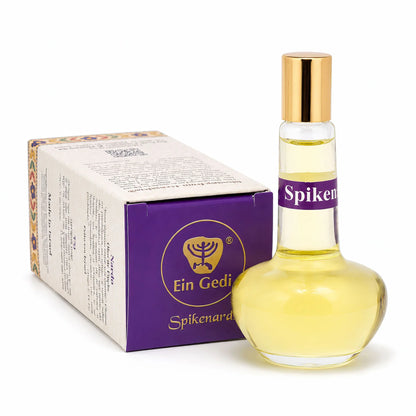 Spikenard anointing oil box with Blessing from Jerusalem text