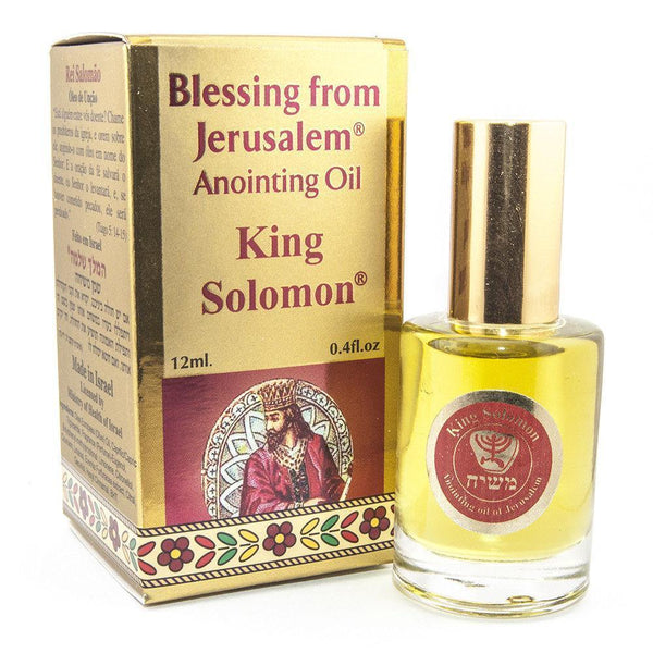 Luxurious TORAH Original Anointing Oil Bottle Light of Jerusalem Gold  0.9fl.oz