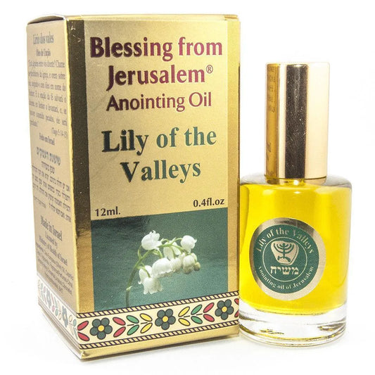 Anointing Oil Lily of the Valleys Blessing from Jerusalem 0.4 fl.oz by Ein Gedi - bluewhiteshop