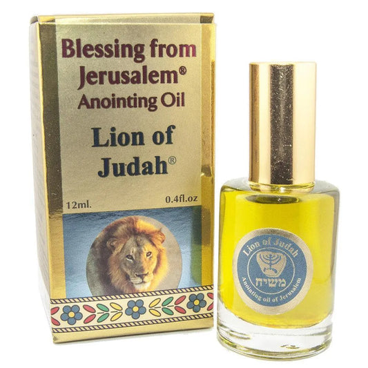 Anointing Oil Lion of Judah Blessing from Jerusalem 0.4 fl.oz by Ein Gedi - bluewhiteshop