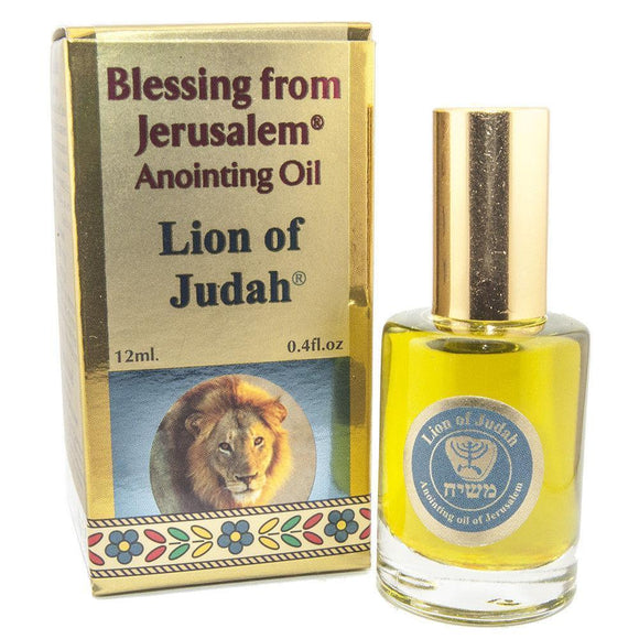 Anointing Oil Lion of Judah Blessing from Jerusalem 0.4 fl.oz by Ein Gedi - bluewhiteshop