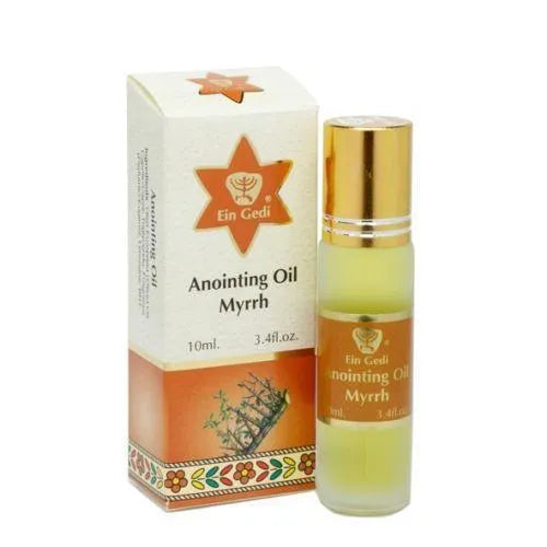 Anointing Oil Myrrh Roll-on 10ml by Ein Gedi Holy Land Blessed on Jerusalem - bluewhiteshop
