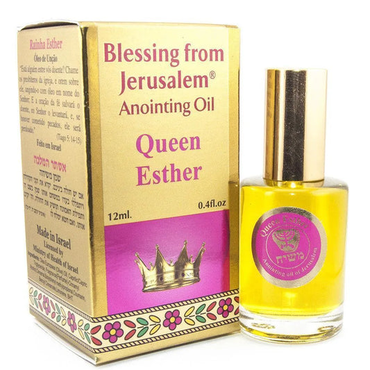 Anointing Oil Queen Esther Blessing from Jerusalem 0.4 fl.oz by Ein Gedi - bluewhiteshop